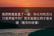我把数据复盘了一遍：你以为吃瓜51只是界面不同？其实画面比例才是关键（看完你就懂）
