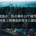 微密圈盘点：热点事件10个细节真相，明星上榜理由异常令人震惊
