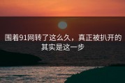围着91网转了这么久，真正被扒开的其实是这一步