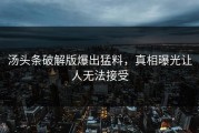 汤头条破解版爆出猛料，真相曝光让人无法接受